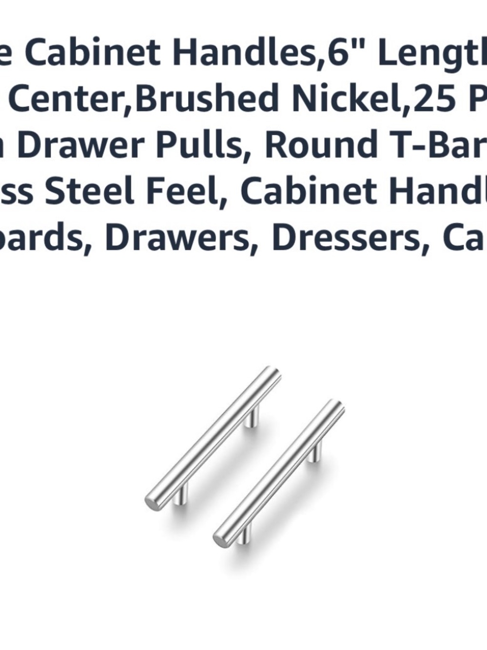 6” cabinet handles